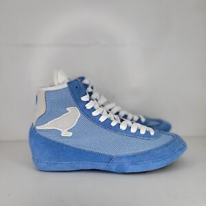 Cronin Customs Wrestling Shoes Combat Speeds Men's Sz 8 Blue Suede Mesh RARE NEW