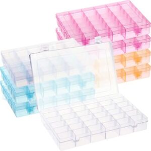 36 Grids Plastic Jewelry Organizer Container Box Compartments Bead Storage Boxes