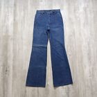 Vintage 70s Wrangler Talon Bell Bottom Flare Orange Stitch Jeans Men's 28x33