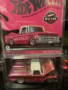 Mattel Hot Wheels RLC Ford F100 1/64 Pickup Truck - Pink (HNL11)