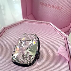 Swarovski Crystal Clear Ring Size 58 Harmonia Oversized Cocktail