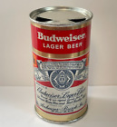 BUDWEISER LAGER BEER FLAT TOP CAN St Louis MISSOURI One City ver. BOTTLE on SIDE
