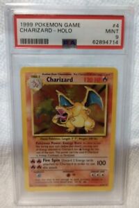 GRADED CHARIZARD POKEMON CARD AUTHENTIC! GUARANTEED MINT 9 AND UP! FASTSHIP!