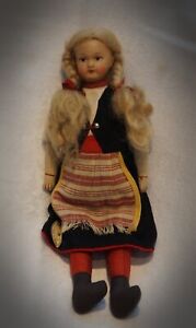 New ListingSweet Martta Martha Lapland Turku Doll W/Tag from Finland 1930s