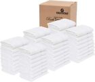 Bath Towel White Cotton Blend Large 24x48 Bulk Pack of 6,12,48,60 Towels set
