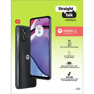 Motorola Moto G Power 5G 2023 128GB Gray (Straight Talk Prepaid) - Brand New