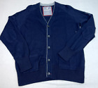 Vintage American Eagle Sweater XL Mens Cardigan Blue Button Up Outdoor Preppy