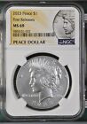 2023 P Uncirculated Peace Silver Dollar NGC MS69 First Releases FR w/Box