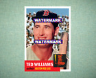 Ted Williams Boston Red Sox 1953 Style Custom Baseball Art Card
