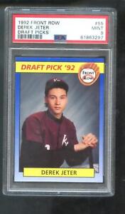 1992 Front Row #55 Derek Jeter ROOKIE RC PSA 9 Graded Baseball Card Minor League