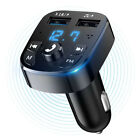 New Car Bluetooth 5.0 FM Transmitter MP3 Player Wireless Audio Receiver USB Dual