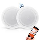 Pyle Dual 8’’ Bluetooth Ceiling / Wall Speakers, 2-Way Flush Mount PDLCBT8520