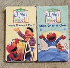 2 Playtested Elmo’s World VHS Cassettes Wake Up With Elmo & Singing Drawing More