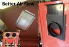 Harbor Freight Sand Blast Cabinet Air Flow Upgrades =1 baffle +1 blast gate