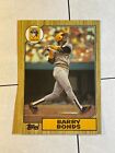 Barry Bonds 1987 Topps Rookie Card RC #320 Pittsburgh Pirates SF Giants