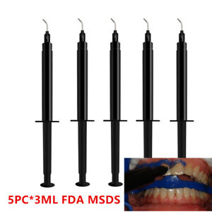 5PC*3ml Dental Gingival Barrier Gel Tooth Dam Barrier Gel Gum Protector Syringe