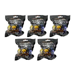 Five Nights At Freddy's Backpack Hangers Series 1 Extended Lot of 5 Sealed Bags