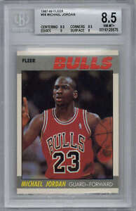 1987-88 Fleer #59 Michael Jordan BGS 8.5 NM-Mint Chicago Bulls *575