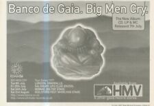 ANEW5 ADVERT 7X11 BANCO DE GAIA : BIG MEN DON'T CRY ALBUM & TOUR DATES