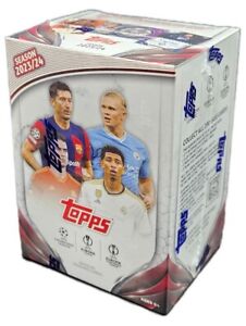 2023-24 Topps UEFA Club Competitions Soccer Sealed 7 Pack Blaster Box 51 Cards