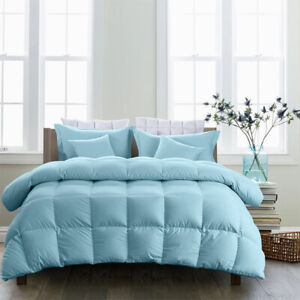 King/Queen Size Goose Down Bedding Comforter Set All Seasons Duvet Insert Quilt