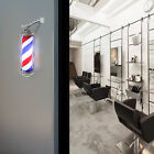 Barber Shop Pole Red Blue White Rotating Stripes Sign Hair Cutting Salon Beauty