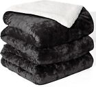 Sherpa Fleece King Size Blanket for Bed - Thick and Warm for Winter , 108
