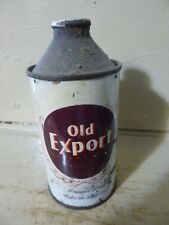 OLD EXPORT CONE TOP BEER CAN     -[EMPTY CANS, READ DESC.]-