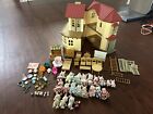 Calico Critters light up red roof House Furniture Accessories Lot Set