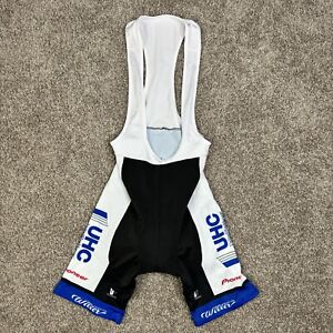 Vermarc Cycling Bib Shorts Size XL With Padding Sleeveless White/Blue/Black