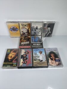 New ListingLot of 10 Classic Country Cassette Tapes Brooks & Dunn Joe Diffie Alabama Yokam