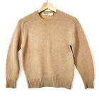 VTG 60s Plymouth! Made in Italy 100% Wool Beige Rustic Crewneck Sweater JRS S