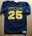 NOTRE DAME - CHAMPION FOOTBALL JERSEY 25 - USA MADE - VINTAGE MESH SIZE LARGE