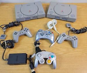 New ListingSony PlayStation 1 PS1 SCPH-1001 & 5501 Console System Bundle Controller Lot/2