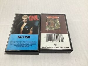 New Listingmixed rock cassette Tapes, Lot Of Two, Aerosmith, Billy Idol