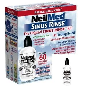 NeilMed Sinus Rinse Starter Kit With Bottle + 60 Premixed Sachets