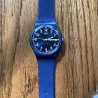Navy Blue Swatch Watch- For Repair Or Parts
