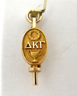 10K Gold Delta Kappa Gamma Society Key Women Teachers Brooch Pin Charm 1929