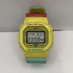 CASIO Watch G-SHOCK Breezy-Rasta Color DW-5600CMA-9JF Yellow Red Blue Multicolor