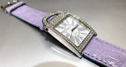 Geneveux Ladies Watch w/lilac leather band