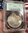 New Listing1885 O Morgan Silver Dollar PCGS MS 64 Obverse Rainbow Color Toned OGH Gen. 2.1A