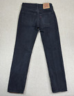 Vintage 90s Levis 501-0660 Black Denim Jeans Actual Size 30 x 33.5 Made in USA