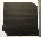 Upholstery Leather Scrap Crafts 15 x 15 inches Black 1 Piece