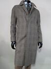 VTG Brooks Brothers EST 1818 made in England tweed check houndstooth topcoat 46