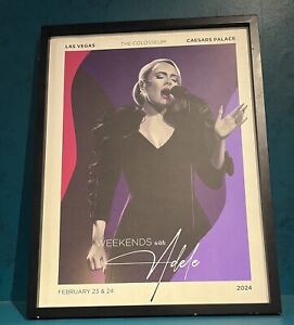 Weekends With Adele 2/23-2/24  2024 Caesar’s Palace Las Vegas  18”x24” Poster