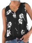 Cabi New NWT Knitwit Top #4354 Black & white floral XS - XL Was $89