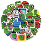 Mix 10/50 PCs Pepe the Frog MEME Cartoon Anime Luggage Sticker-No Duplicate