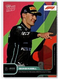 George Russell 2022 Topps Now F1 First Podium for Mercedes-AMG Petronas F1 Team