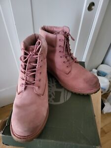 Pink Timberland Boots Womens Size 10