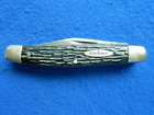 Vintage KABAR 3-Blade Stag Handle Serpentine Stockman Pre Owned Pocket Knife